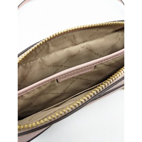 MICHAEL KORS Jet Set East West saffiano faux-leather large crossbody bag - PINK - Picture 11 of 11